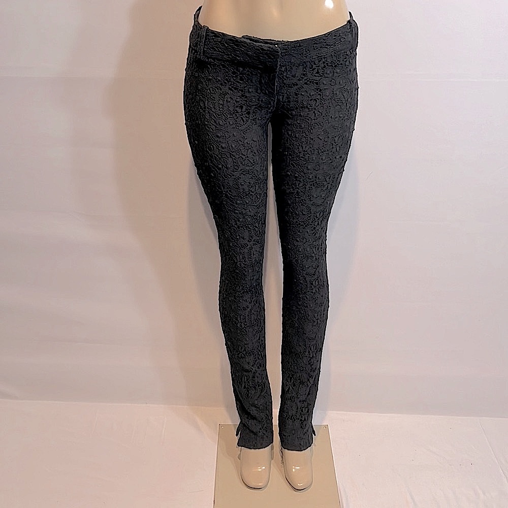 GEORGIE Skinny Black Lace Pants!